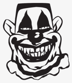 Evil Clown Clip Art Vector Graphics It - Clowns In Black And White Vector, HD Png Download, Free Download