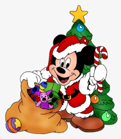 Cartoon Mickey Mouse Christmas, HD Png Download, Free Download
