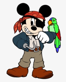 Mickey Mouse Minnie Mouse Donald Duck Daisy Duck Pirates - Mickey Mouse Pirate, HD Png Download, Free Download