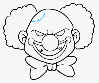 How To Draw Scary Clown, HD Png Download, Free Download