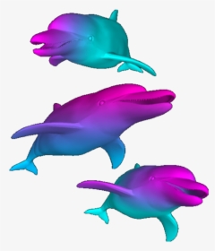 #dolphins #vaporwave - Vaporwave Dolphin Png, Transparent Png, Free Download
