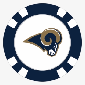 Los Angeles Rams Poker Chip Ball Marker - Transparent Background Poker Chips Png, Png Download, Free Download