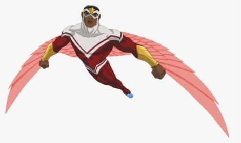 Avengers Assemble Cartoon Falcon, HD Png Download, Free Download