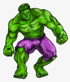 How To Draw Marvel Characters And Marvel Heroes - Transparent Background Hulk Clip Art, HD Png Download, Free Download
