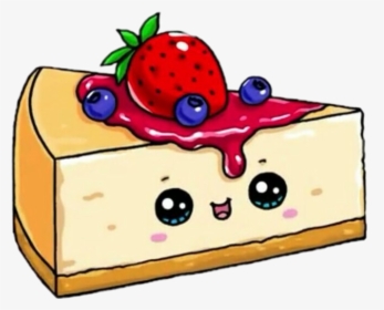 #kawaii #strawberry #cake #vainilla #fresa #cheesecake - Cheesecake Drawing, HD Png Download, Free Download
