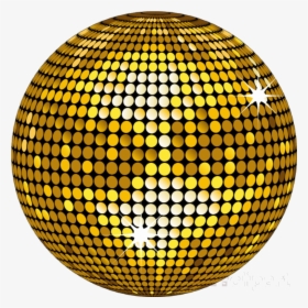 Disco Ball Gold Clipart Stock Photography Balls Transparent - Gold Disco Ball Vector, HD Png Download, Free Download