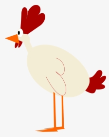 Chicken Clipart Tail - Cute Chicken Clear Background, HD Png Download, Free Download