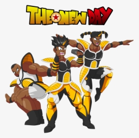 Wrestlemania 32 Cartoon Fictional Character - Cartoon New Day Wwe, HD Png Download, Free Download