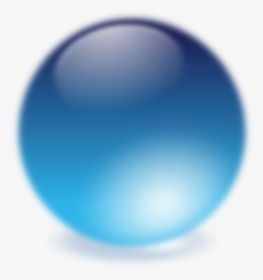 Transparent Crystal Ball Clipart - Small Blue Ball Transparent, HD Png Download, Free Download