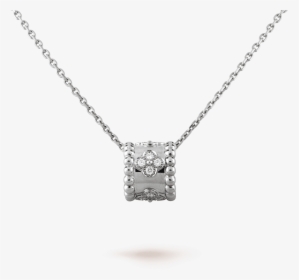Perlée Clovers Pendant, - Diamond Van Cleef Necklace, HD Png Download, Free Download