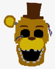 Fnaf 2 Withered Golden Freddy Head, HD Png Download, Free Download