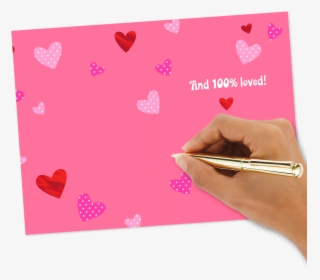 Valentines Day Card Png - Heart, Transparent Png, Free Download