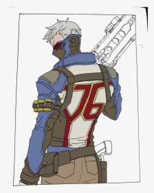 P Soldier 76 - Cartoon, HD Png Download, Free Download
