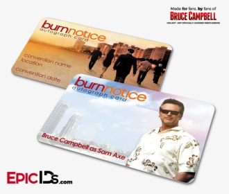 Bruce Campbell Wallet Sized Autograph Cards "  Class= - Eyewear, HD Png Download, Free Download
