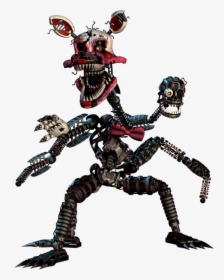 Nm Chica Nm Foxy Pop Games - Fnaf Nightmare Mangle, HD Png Download, Free Download