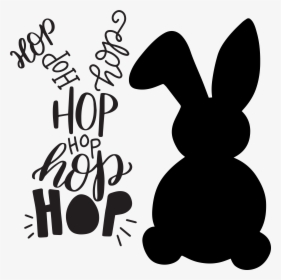 Easter Bunny Silhouette At Getdrawings - Hip Hop Bunny Svg, HD Png Download, Free Download