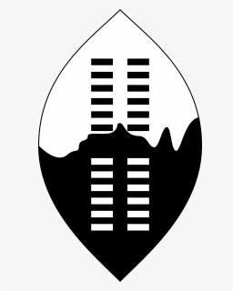 Tribal Shield - White And Black Swaziland Shield, HD Png Download, Free Download