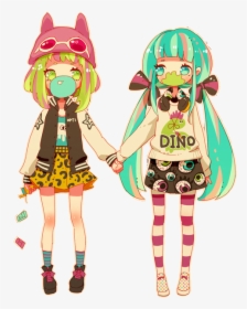 Vocaloid, Hatsune Miku, And Gumi Image - Vocaloid Miku Y Gumi, HD Png Download, Free Download