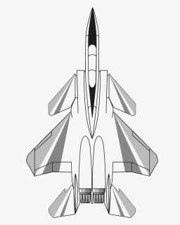 F15 Jet - Fighter Plane Top View Clipart, HD Png Download, Free Download