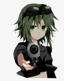 Gumi Vocaloid With A Gun, HD Png Download, Free Download
