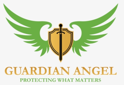 Guardian Angel Shield Logo - Green Wings Shield Logo, HD Png Download, Free Download