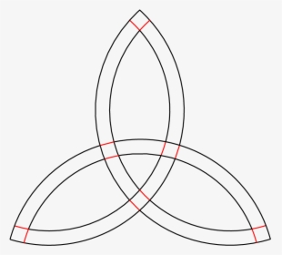 How To Draw A Trinity Celtic Knot Level 1 Step - Drawing, HD Png Download, Free Download