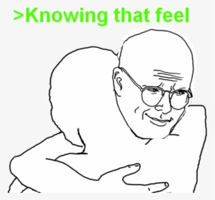 Knowing That Feel Face White Facial Expression Person - Feel You Bro Hug, HD Png Download, Free Download