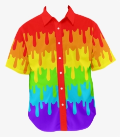 Image Of Gay Pride Button-up - Illustration, HD Png Download, Free Download