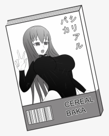 Image Of Cereal Baka Manga Shirt - Cartoon, HD Png Download, Free Download