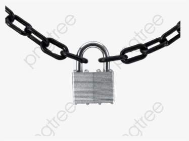 Chain Png Lock - Chain With Lock Png, Transparent Png, Free Download