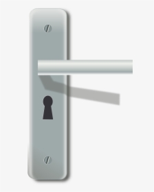Door-latch With Lock Clip Arts - Latch Png, Transparent Png, Free Download