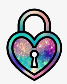 #ftedtickers #heart #love #locks #pastel #glitter #sparkle - Cute Clipart Lock, HD Png Download, Free Download