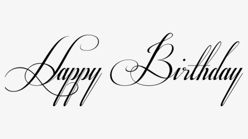 Happy Birthday Fonts - Fancy Lettering Happy Birthday, Hd Png Download - Kindpng
