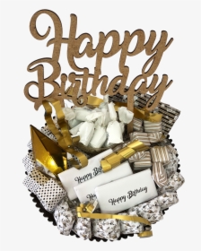 Load Image Into Gallery Viewer, Birthday Gold And Confetti - Black And Gold Cake Transparent, HD Png Download, Free Download
