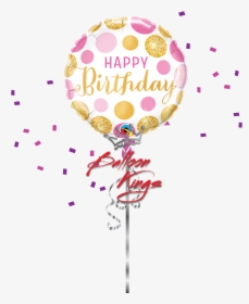Birthday Pink & Gold Dots, HD Png Download, Free Download