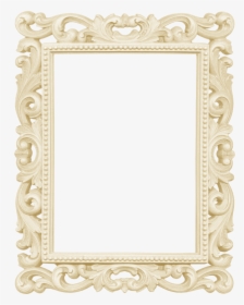 Curl Baroque Frame Clipart - Fancy White Picture Frame, HD Png Download, Free Download