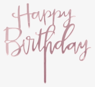 Cake Happy Birthday Cursive, HD Png Download, Free Download