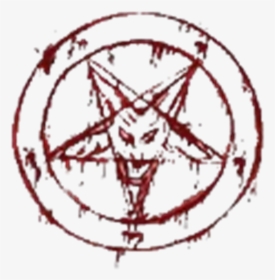 Red Devil Satan Pentagram 666 Blood Bloody Lucifer - Satanic Pentagram, HD Png Download, Free Download
