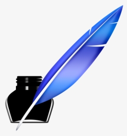 Quill Pen And Inkwell Icon Psd - Icon Pen And Book Png, Transparent Png, Free Download