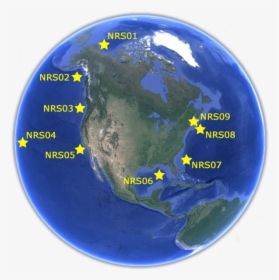 This Is A Map Of The Nrs Deployments - Google Earth United States, HD Png Download, Free Download