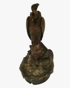 Unique French Inkwell Of A Vulture And A Sphinx - Statue, HD Png Download, Free Download