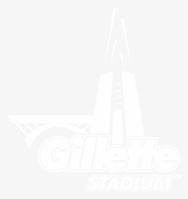 Transparent Stadium Clipart Black And White - Gillette Stadium Logo White, HD Png Download, Free Download