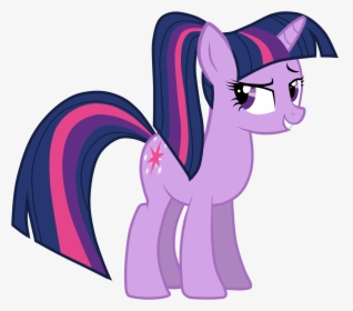Twilight Sparkle Rainbow Dash Pinkie Pie Pony Pink - Mlp Twilight With Ponytail, HD Png Download, Free Download