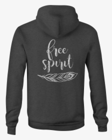 Zip Up Hoodie Free Spirit Tribal Feather Hooded Sweatshirt - Hoodie, HD Png Download, Free Download