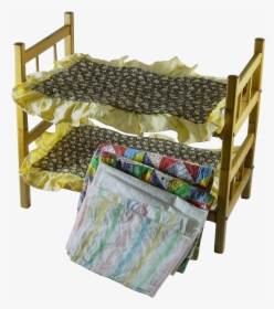 Vintage Doll Bunk Beds Quilts Bed Spreads And Sheets, HD Png Download, Free Download