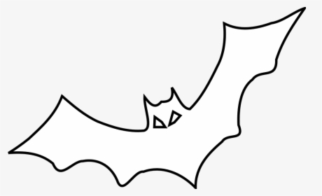 Transparent Bat Clipart Outline - Bat Outline, HD Png Download, Free Download