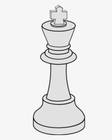 Drawing Chess King - Outline Of Chess Pieces, HD Png Download, Free Download