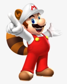 Mario Fire Raccoon Png Image - Mario Party 9 Mario, Transparent Png, Free Download