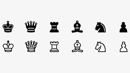 Chess Piece White And Black In Chess King Clip Art - 2d Chess Piece Png, Transparent Png, Free Download