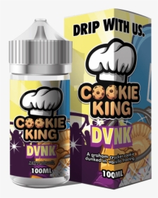 Cookie King - Dvnk 100ml - Cookie King Vape Juice, HD Png Download, Free Download